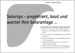 Teaser Solarsys Broschüre